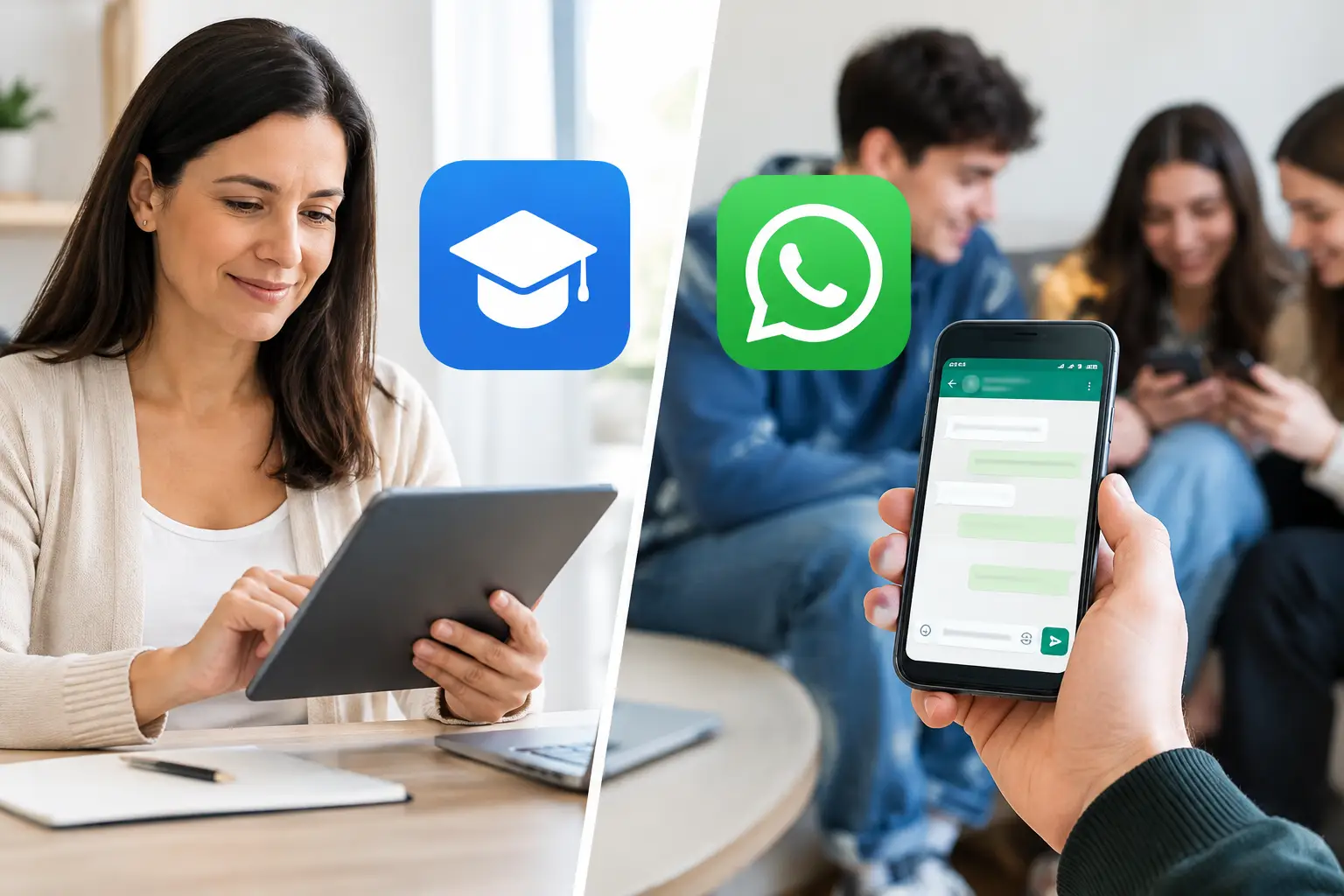 App escolar versus grupos WhatsApp: ¿cuál conviene?
