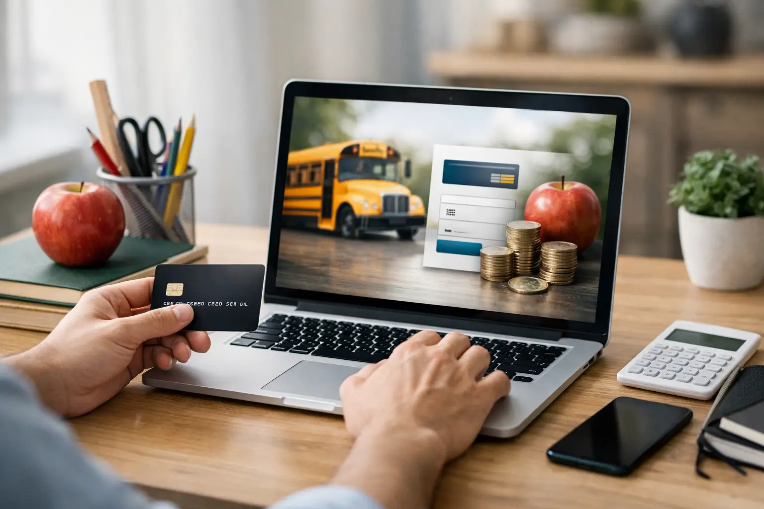 Pagos escolares en línea con control real