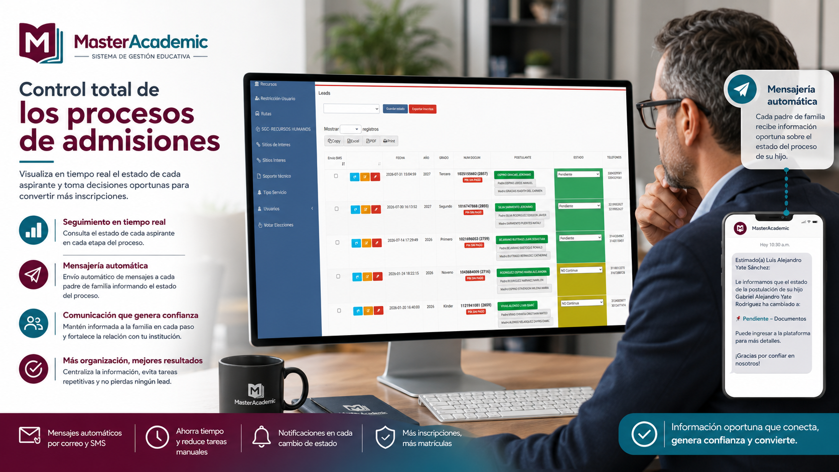 Master Academic — Control Del Proceso De Admisiones