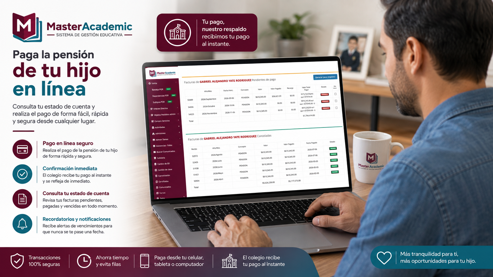 Master Academic — Pago En Linea De Pensiones